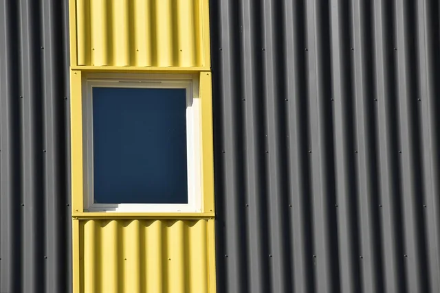 window, building, yellow, architecture, steel, modern, facade, real estate, structure. Escalation clause: fixed percentage or CPI in US retail leases?