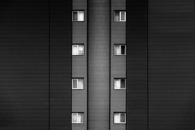 building, architecture, facade, wall, windows, exterior, office, apartment, residential, black, modern, urban, city. GST/HST on commercial rent in Canada: what tenants pay and what input tax credits recover