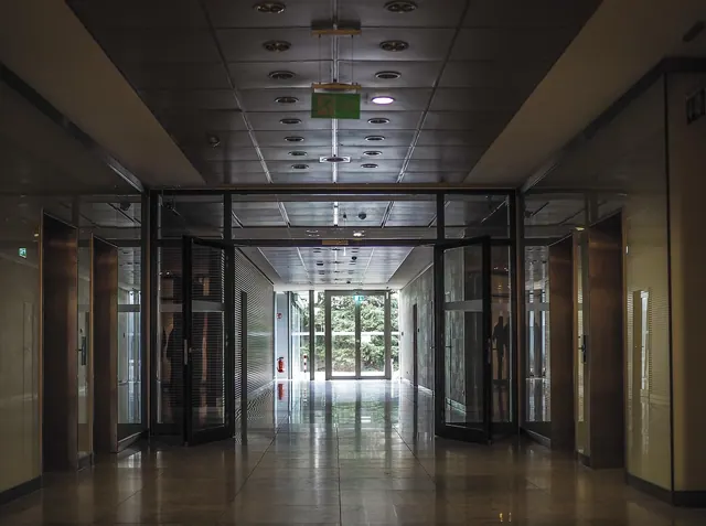 architecture, corridor, hallway, perspective, building, light, office, doors, sliding doors, office building, window, glass, modern, property, inner space, sliding doors, sliding d. Industrial space mistakes that can cost time or money