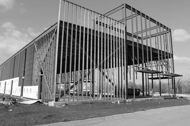 building, frame, construction, architecture, steel, design, structure, gray construction, gray frame. Tenant improvements checklist for a commercial fit-out